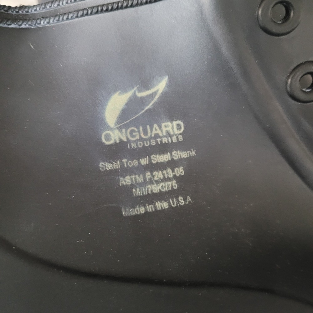 Onguard 86304 Men's 6" PVC Steel Toe Work Boots Black NWT Size 11 - Picture 2 of 10
